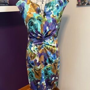 7 for $30 Dress Barn Collection Multi Colored Sleeveless Dress
